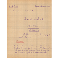 Cahier de calcul n°3