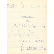 Mathématiques : Algèbre