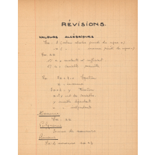 Algèbre : cours