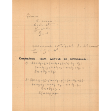 Algèbre : cours