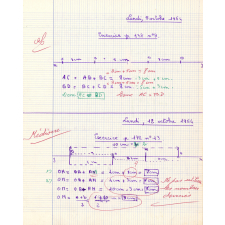 Cahier d'exercices de géométrie