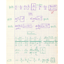 Cahier d'exercices d'arithmétique