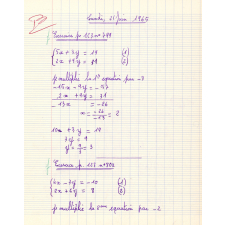 Cahier d'exercices d'algèbre