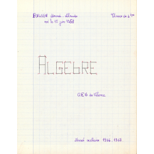 Algèbre