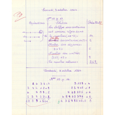 Cahier d'exercices d'arithmétique