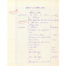 Cahier de géométrie