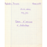 Cahier d'exercices d'arithmétique