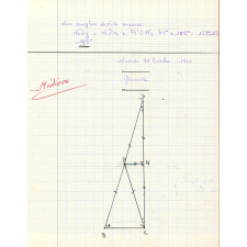 Cahier de devoirs de géométrie