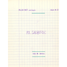 Algèbre
