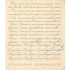 Méthode simplifiée d'écriture française en trois cahiers : deuxième cahier