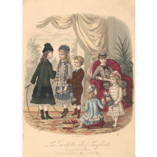 Enfants jouant dans le salon.