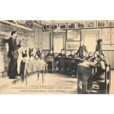 Institution Départementale des Sourds-Muets et des Aveugles de la Persagotière - Nantes (Loire-Inf.) - Classe de Sourds-Muets : Leçon de chose.