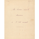Cahier de travaux manuels. Les travaux manuels élémentaires à l'école normale. 