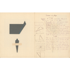 Cahier de travaux manuels. Les travaux manuels élémentaires à l'école normale. 