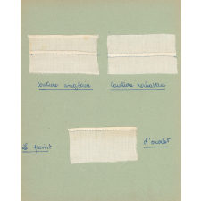 Cahier de travail manuel. 