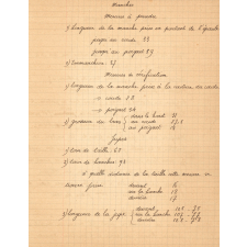 Cahier de couture. 
