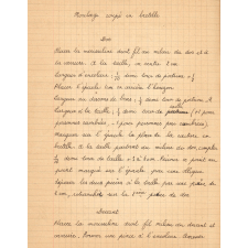 Cahier de couture. 