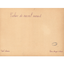 Cahier de travail manuel.