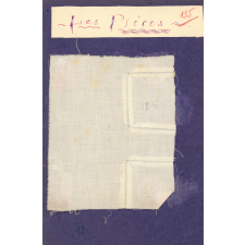 Cahier de couture. 