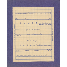 Cahier de couture. 