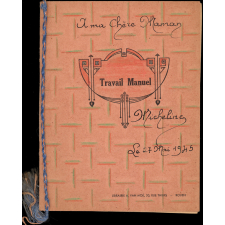 Cahier de travail manuel.