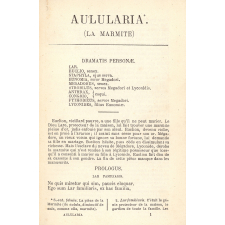 Aulularia. La marmite.