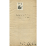 Cahier de préparation de cours.