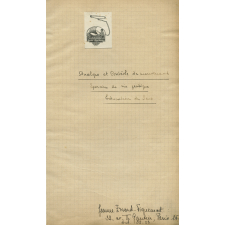 Cahier de préparation de cours.