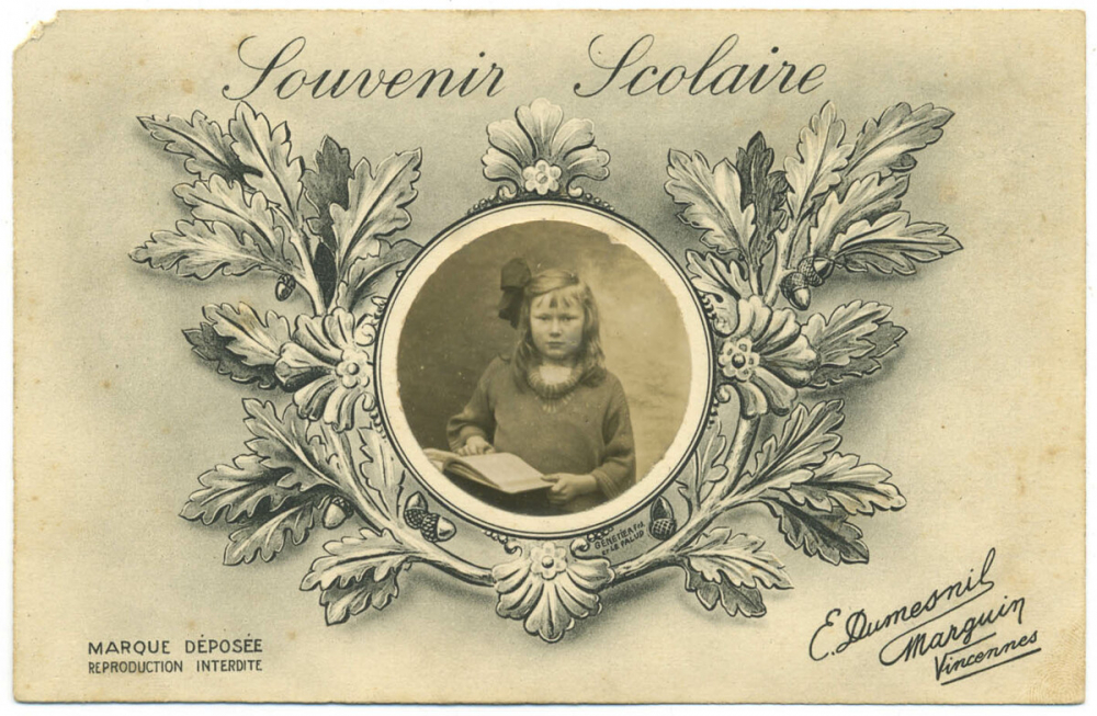 Souvenir scolaire.