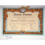 Ecole Pigier - Certificat de Teneur de Livres.