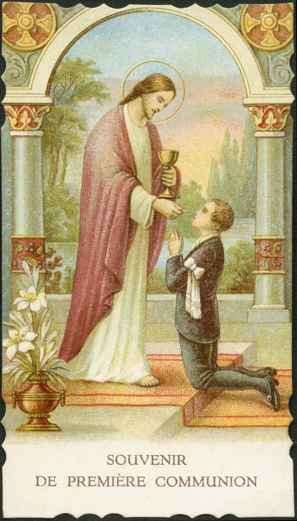 Image religieuse. Souvenir de Première Communion.