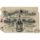 Buvard publicitaire. Liqueur de l'ancien couvent Ste Barbe. 