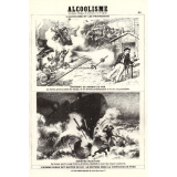 Tableau mural. L'alcoolisme. N°25. 