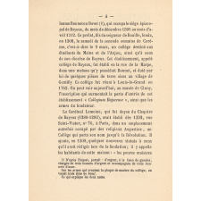 Collèges bayeusains à Paris avant 1789.
