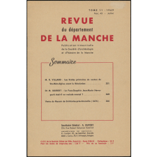 Revue du département de la Manche. Les écoles primaires du canton de Ste-Mère-Eglise avant la Révolution.
