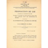 Sénat. Proposition de loi adoptée par la Chambre des Députés Tendant à accorder un congé spécial de deux mois avec traitement entier aux institutrices en couches.