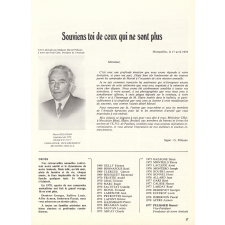 Amicale des Anciens Elèves de l'Ecole Primaire Supérieure Professionnelle de Paulhan. Histoire de l'Ecole Supérieure de Paulhan.