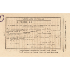 Règlement concernant les droits du sceau de l'université impériale.