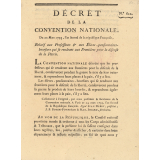 Décret de la convention nationale relatifs aux professeurs et aux élèves-pensionnaires-boursiers qui se rendront aux frontières pour la défense de la Patrie.