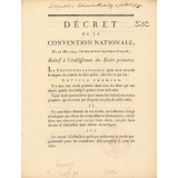 Décret de la convention nationale relatifs à l'établissement des écoles primaires.