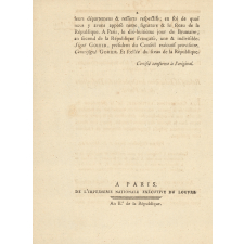 Décret de la convention nationale relatifs à l'éducation des orphelins des défenseurs de la Patrie.