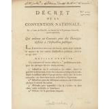 Décret de la convention nationale qui ordonne un concours pour des ouvrages destinés à l'instruction publique.