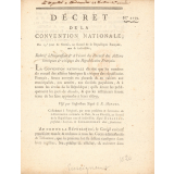 Décret de la convention nationale relatif à l'impression et à l'envoi du recueil des actions héroïques et civiques des républicains français.