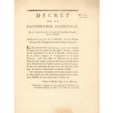 Décret de la convention nationale additionnel à la loi du 8 pluviôse, sur les idiomes étrangers et l'enseignement de la langue française.