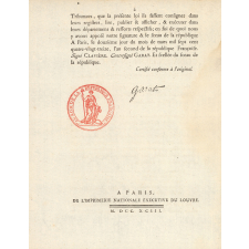 Décret de la convention nationale qui autorise le ministre de la guerre à prendre parmi les élèves des ponts et chaussées, ceux jugés capables d'être employés aux armées.