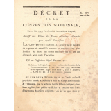 Décret de la convention nationale relatif aux élèves des écoles militaires, dénoncés pour cause d'incivisme.
