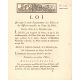Loi qui règle le mode d'avancement des élèves et des officiers attachés au corps du génie.