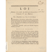 Loi relative à la rentrée des fonds qui doivent servir à l'éducation et aux hôpitaux