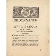 Ordonnance de Monseigneur l'évêque de Rennes, sur les écoles primaires
