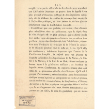Proclamation du conseil du département de l'Hérault sur les instituteurs publics
